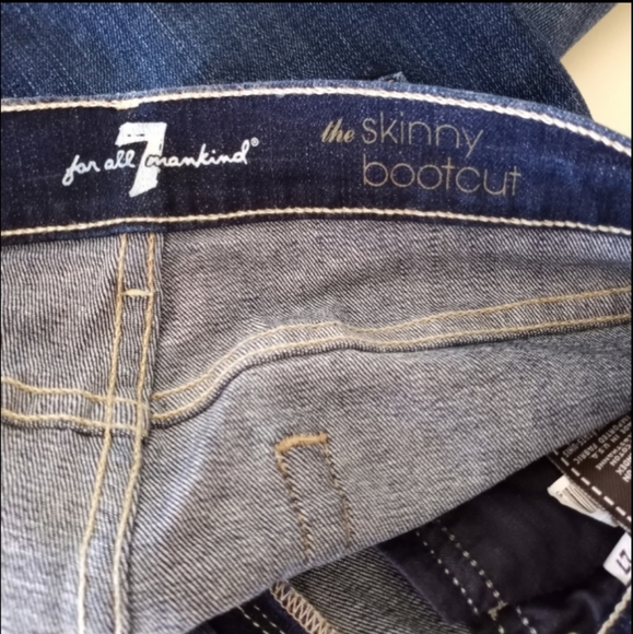 7 For All Mankind Modern Bootcut The Skinny Bootcut Jeans Women's Size 27 NWT - Picture 14 of 16